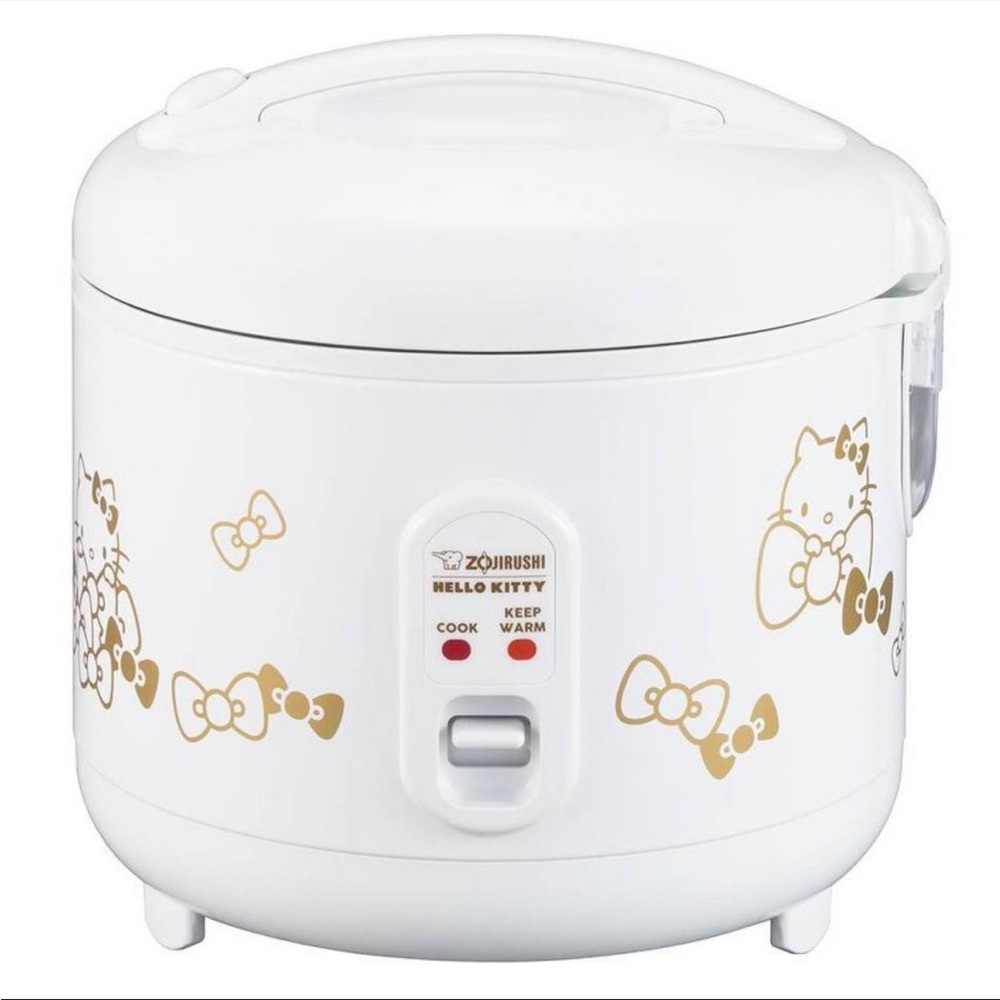Hello Kitty Rice Cooker - White and Gold